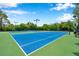 Beautiful outdoor tennis courts with lights, nets and lush landscaping in a community at 899 Addison Ne Dr, St Petersburg, FL 33716