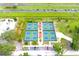 A community with well-maintained pickleball courts for recreational enjoyment at 101 Cambridge Trl # 194, Sun City Center, FL 33573