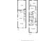 Detailed floor plan showcasing the layout of the two-story home, including room dimensions and features at 106 Cutlass Way, Oldsmar, FL 34677