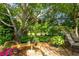 Serene backyard patio featuring lush landscaping, comfortable seating, and a tranquil ambiance, perfect for relaxing at 12134 Tournament View Ave, New Port Richey, FL 34654