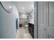 Bathroom features a glass shower and modern vanity at 1230 Gulf Blvd # 304, Clearwater, FL 33767