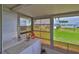 Enclosed patio with a washer and dryer offering convenience and functionality for laundry needs at 301 Kings Blvd # 130, Sun City Center, FL 33573