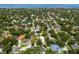 Aerial view of home showcasing its location within a tree-lined neighborhood at 3107 S Emerson St, Tampa, FL 33629