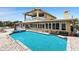 Backyard with a pool and spa, waterfront views and ample space for outdoor enjoyment at 333 Midway Is, Clearwater Beach, FL 33767