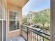 View from the balcony overlooking the complex parking area at 4221 W Spruce St # 2218, Tampa, FL 33607