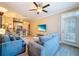 Cozy living room featuring comfortable seating and modern decor at 4221 W Spruce St # 2218, Tampa, FL 33607