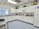 Fully equipped kitchen with ample counter space and all white cabinets at 5755 Yorkshire Dr, Zephyrhills, FL 33542