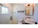 This modern bathroom features sleek fixtures, and a stand-up shower at 608 Grove N St, St Petersburg, FL 33701