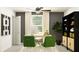 Modern home office with sleek furnishings and plenty of light, creating an ideal and inviting work environment at 6394 Journey Way, New Port Richey, FL 34655
