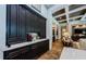 Kitchen with built-in coffee bar and dark wood cabinetry at 1012 Tuscany Dr, Trinity, FL 34655