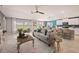 Open-concept living space with a modern kitchen, comfortable living room, and stylish dining area at 1182 Orlando Blvd, Port Charlotte, FL 33952