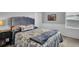 Bedroom features a comfortable bed with a decorative pillow, and a framed picture on the wall at 12918 Tar Flower Dr., Tampa, FL 33626