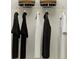Organized closet with baskets, shelving, and clothes on hangers at 13539 White Gold Run, Parrish, FL 34219