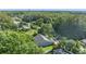 An aerial view of home, highlighting the well-maintained lawn, mature trees, and quiet neighborhood location at 15123 Bald Eagle St, Tampa, FL 33625