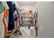 Organized walk-in closet with ample shelving and storage solutions at 214 Caryl Way, Oldsmar, FL 34677