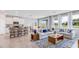 Bright and open living space with modern furnishings and large windows offering a view of the outdoors at 2328 Stratten Dr, Zephyrhills, FL 33541