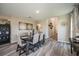 This dining area features contemporary furnishings and decor at 37106 Sagemoor Dr, Zephyrhills, FL 33541