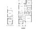 Detailed floor plan showcasing the layout of the first floor including kitchen, living, dining, and bedrooms at 3712 Rocky Island Rd, New Port Richey, FL 34655