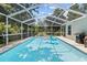 Inviting screened-in pool with clear blue water, ideal for relaxation and fun at 6051 65Th N Ave, Pinellas Park, FL 33781