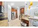 Modern kitchen featuring stainless steel appliances and granite countertops at 7001 Interbay Blvd # 192, Tampa, FL 33616