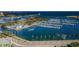 Breathtaking aerial view of a marina filled with boats, showcasing waterfront lifestyle and recreational opportunities at 841 4Th N Ave # 21, St Petersburg, FL 33701