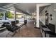 Garage space featuring brick flooring with room for parking and outdoor seating at 841 4Th N Ave # 21, St Petersburg, FL 33701