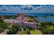 Aerial view of a stunning waterfront hotel, surrounded by lush greenery and a bustling marina at 841 4Th N Ave # 21, St Petersburg, FL 33701