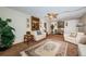 Inviting living room featuring a ceiling fan and a traditional area rug at 841 4Th N Ave # 21, St Petersburg, FL 33701