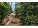 Secluded garden area with lush greenery and comfortable seating at 841 4Th N Ave # 21, St Petersburg, FL 33701