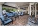 Comfortable seating options available on the covered patio at 841 4Th N Ave # 21, St Petersburg, FL 33701