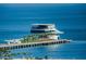 Stunning pier featuring multiple levels, palm trees, and a waterfront view for leisure and entertainment at 841 4Th N Ave # 21, St Petersburg, FL 33701