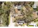 An aerial shot of neighborhood homes amidst lush trees, displaying a blend of residences in their verdant setting at 10219 Huntley St, New Port Richey, FL 34654