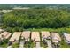 Aerial view of homes backing up to beautiful green space at 10880 Cory Lake Dr, Tampa, FL 33647