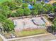 Aerial view of community skate park featuring ramps and graffiti art at 238 7Th S Ave, Safety Harbor, FL 34695