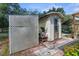 Outdoor shed with lattice accent wall at 3373 Olson Rd, Spring Hill, FL 34607