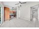 Open floor plan showing the kitchen, dining area, and doorway to the hall at 3641 Coppertree Cir, Brandon, FL 33511