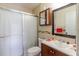 Bathroom with a walk-in shower and a vanity at 4030 Cortez Dr # C, Tampa, FL 33614