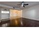 Inviting living area featuring a ceiling fan with open floor plan at 4411 Shady Terrace Ln # 213, Tampa, FL 33613