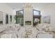 Elegant living room features a fireplace, high ceilings, and sophisticated decor at 5002 E Longboat Blvd, Tampa, FL 33615