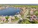 A serene water view from a private dock, with calm waters stretching towards the horizon and clear blue skies above at 5002 E Longboat Blvd, Tampa, FL 33615