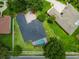A single-Gathering home features an enclosed backyard pool at 505 Vintage Way, Brandon, FL 33511