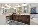 Bright bathroom with double vanity sinks and custom cabinetry at 505 Vintage Way, Brandon, FL 33511
