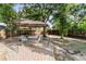 Backyard with a brick patio under a gazebo at 5210 Dr Martin Luther King Jr St N St, St Petersburg, FL 33703