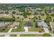 Aerial view of the home and the surrounding neighborhood, showcasing its location and curb appeal at 5317 Lydia Ct, Spring Hill, FL 34608