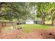 Large backyard with a storage shed and wooden fence, offering ample space at 5625 Atlantic N Ave, St Petersburg, FL 33703
