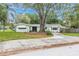Charming single-story home with manicured lawn and mature tree in the front yard at 5625 Atlantic N Ave, St Petersburg, FL 33703
