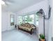 Inviting living room with natural light from a bay window and stylish decor at 5625 Atlantic N Ave, St Petersburg, FL 33703