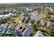 Expansive aerial view of waterfront homes and canals showcasing the connected community and access to the ocean at 6340 Garland Ct, New Port Richey, FL 34652