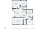 This floor plan offers a detailed layout of the home, including room dimensions and spatial relationships at 6442 Sutherland Ave, New Port Richey, FL 34653