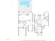 Detailed floor plan showcasing the layout of this multi-level home at 8019 Marbella Creek Ave, Tampa, FL 33625